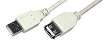 Шнур USB 2.0 1.8 м (шт. USB А - гн. USB А), REXANT