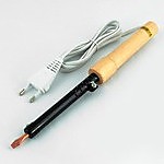 Паяльник 220V 65W слюда с деревянной ручкой