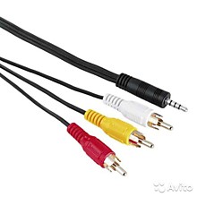 ШНУР 3.5мм стерео 3RCA, 1.5М