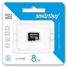 MicroSD 8gb Smartbuy 4cl